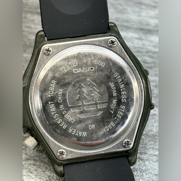 VTG Casio Illuminator Wristwatch FT-500 2312 Water Resistant 100M 10Bar Works - Picture 15 of 16